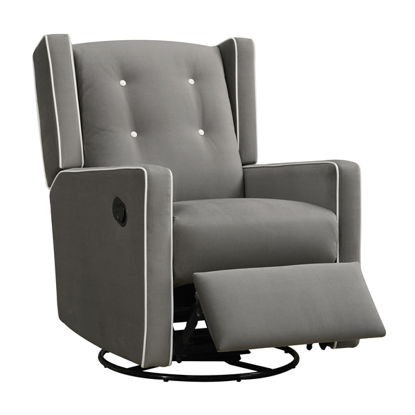 Best Nursery Glider Chairs - Baby Relax Mikayla Swivel Gliding Recliner