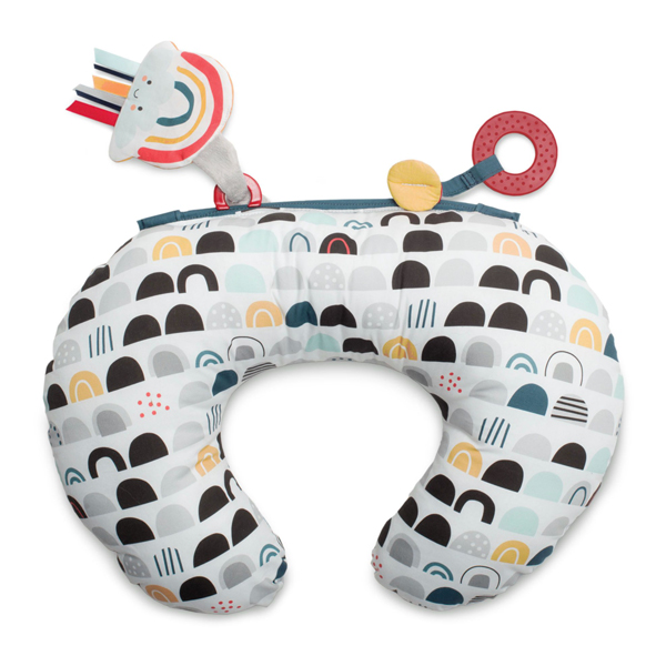 Best Toys for Newborns - Boppy Black & White Rainbow Tummy Time Pillow
