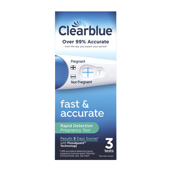 Best Pregnancy Tests - Clearblue Rapid Detection Pregnancy Test, 3 Pack