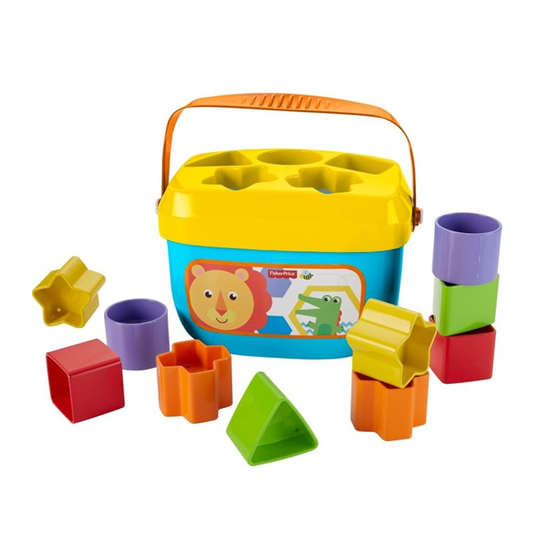 Best Toys for 6-Month-Olds - Fisher Price Baby First Blocks Storage Bucket