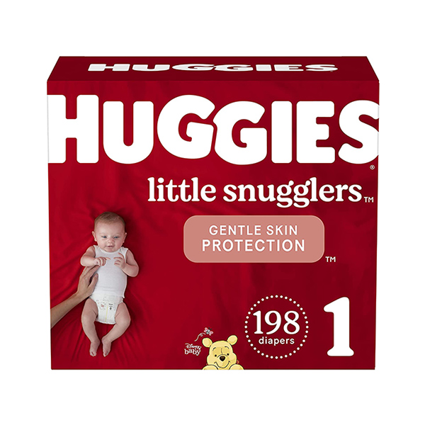 Huggies Little Snuggles size 1 diapers, 198 count