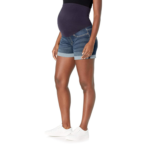 Best Maternity Jean Shorts: Signature by Levi Strauss & Co. Maternity Mid-Rise Shortie Shorts