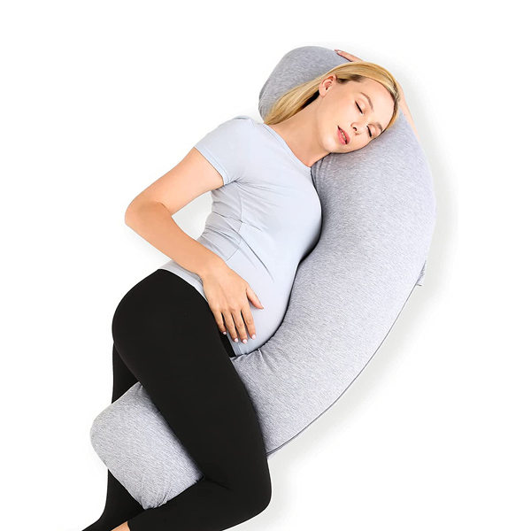 Best Pregnancy Pillows - Momcozy J-shaped Pregnancy Pillow