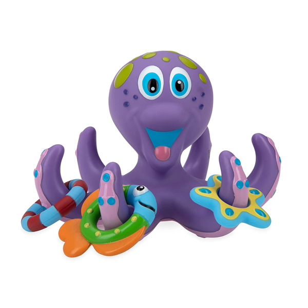 best toys for 1-year-old - Nuby Floating Purple Octopus